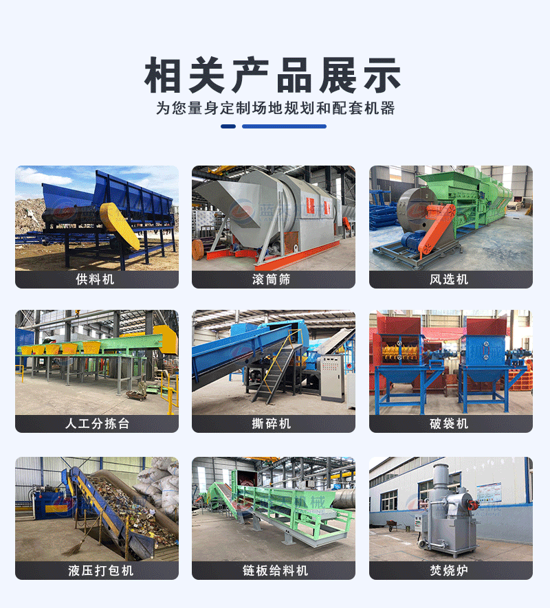 工業(yè)垃圾處理設備相關產品展示